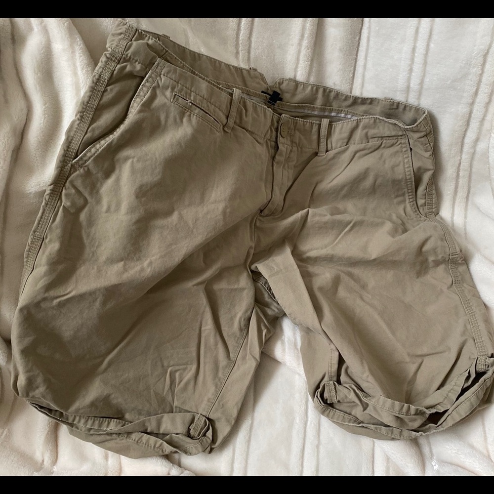 Khaki shorts worn once. Nice winter or summer hiking shorts.